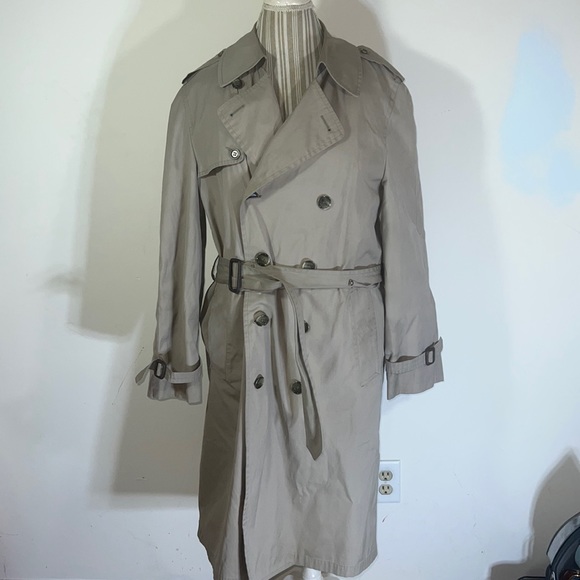 Vintage London fog main coat trenchcoat with wool lining - Picture 1 of 12